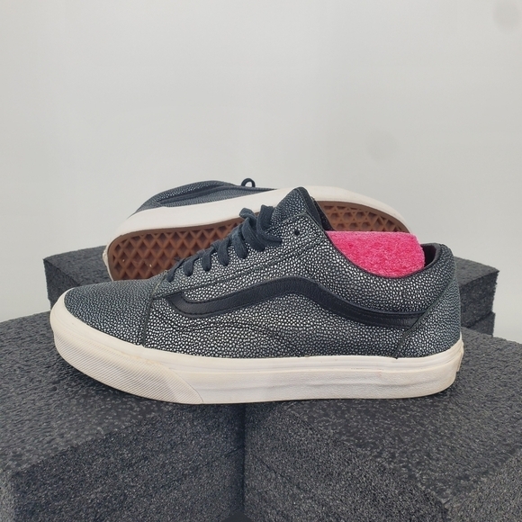 Vans Metallic Pebble Lace-up Casual Sneakers Gray Silver Men 7 Women 8.5 Shoes - Picture 12 of 12